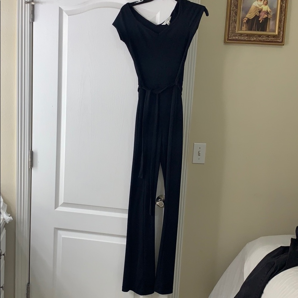 Black stretch jumpsuit